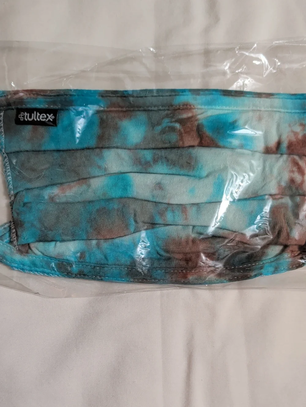 NWOT (006) Tultex Unisex Assorted Tie-Dye Face Masks Multi 8 Pack